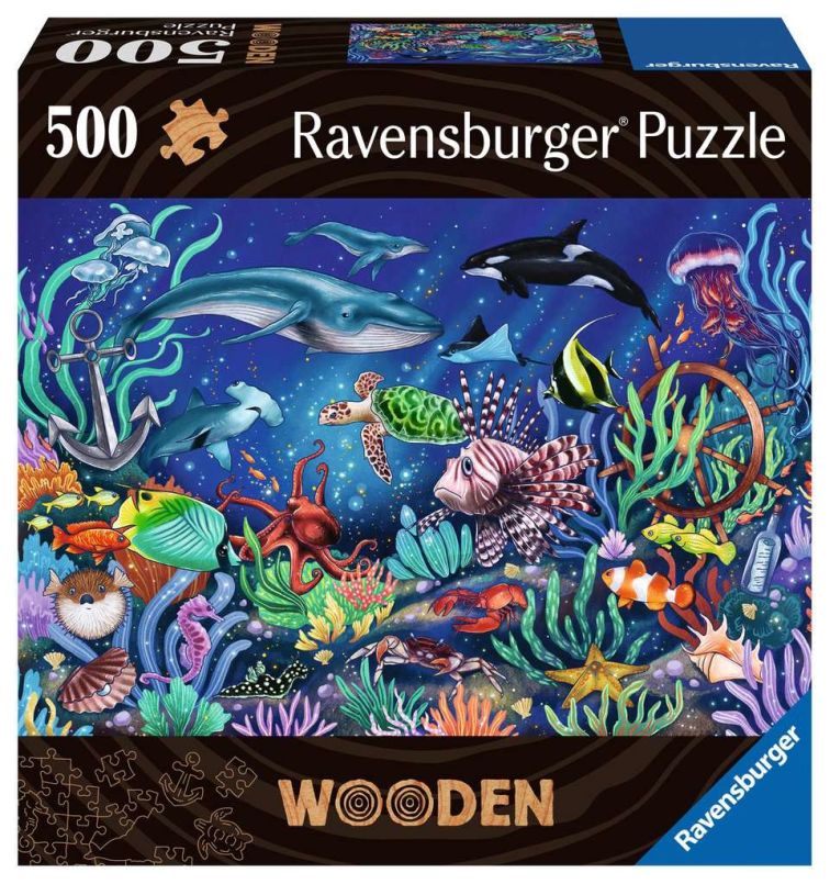 500st Houten PZL Onder de zee
