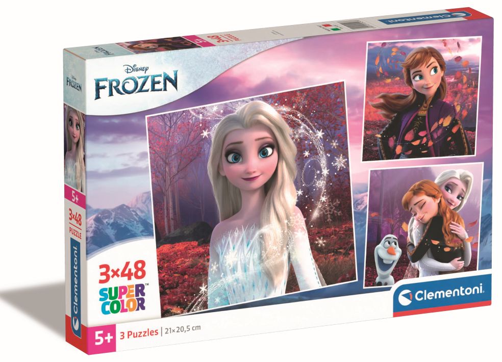 Pzl 3X48 Quadratisch Quadratisch Frozen Disney
