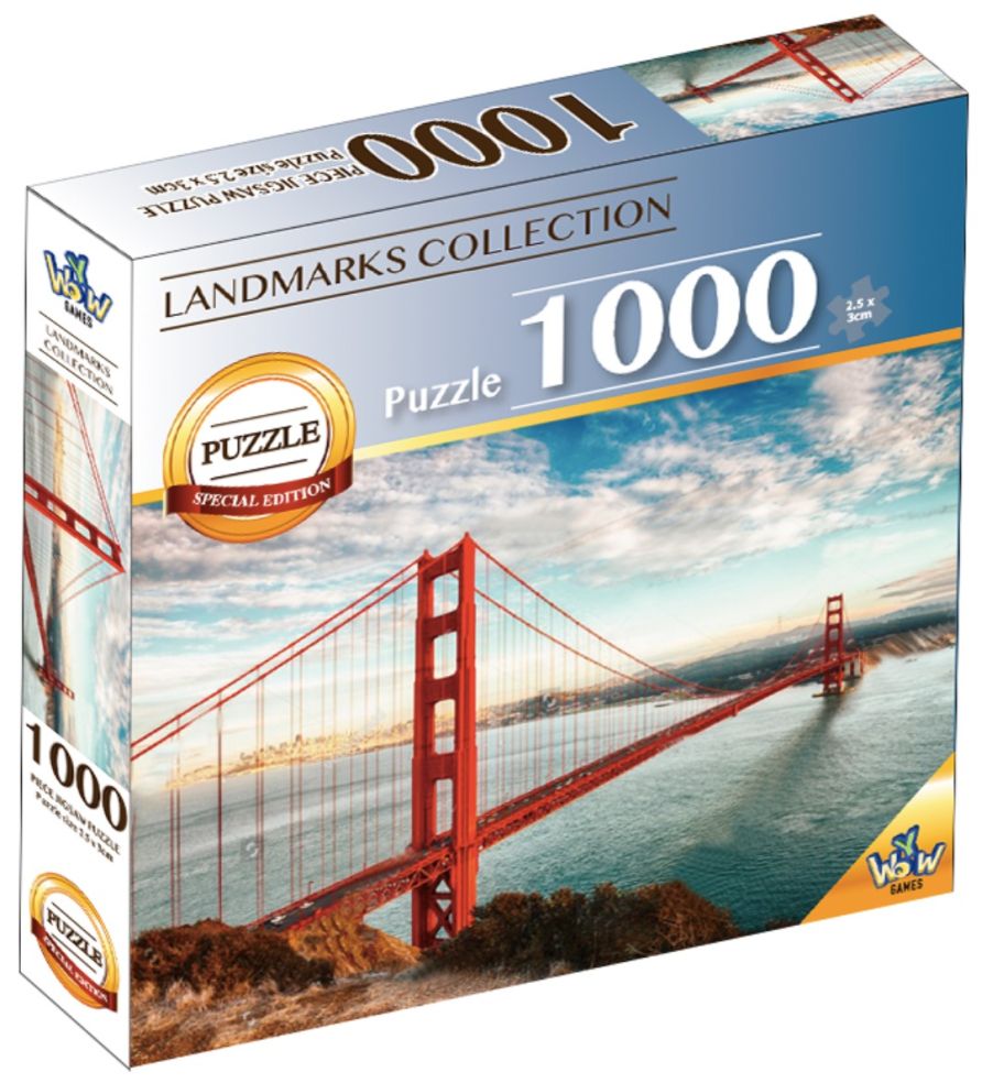 1000 pcs World Landmarks Golden Gate Bridge