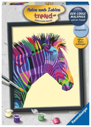 Schilderen op nr Bonte zebra