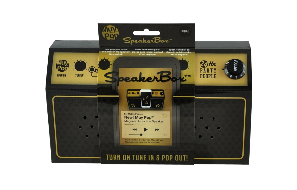 BOÎTE D'ENCEINTE MUY POP - AMPLI NOIR