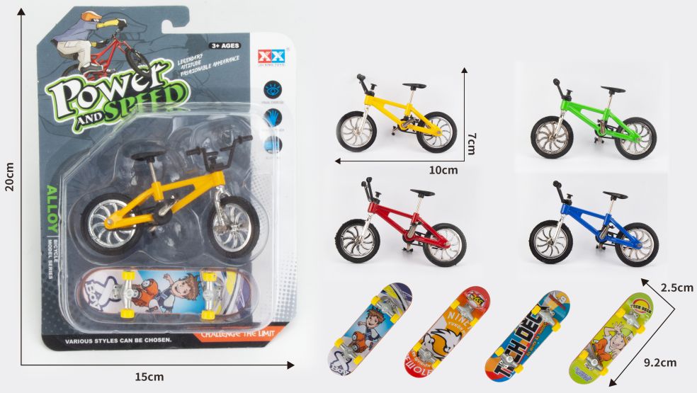 DIE-CAST FINGERBOARD EN BICYLE SET