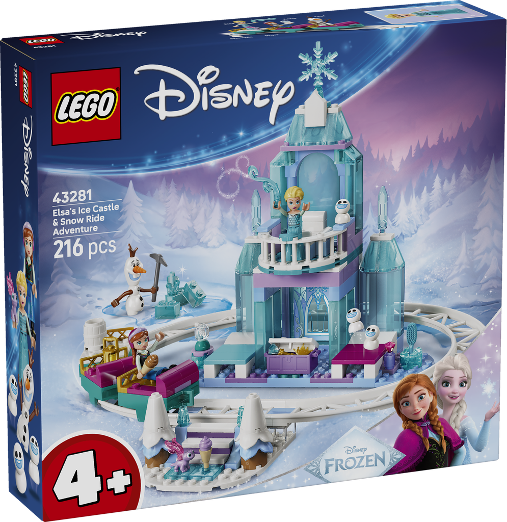 Elsa's ijskasteel en sneeuwrit