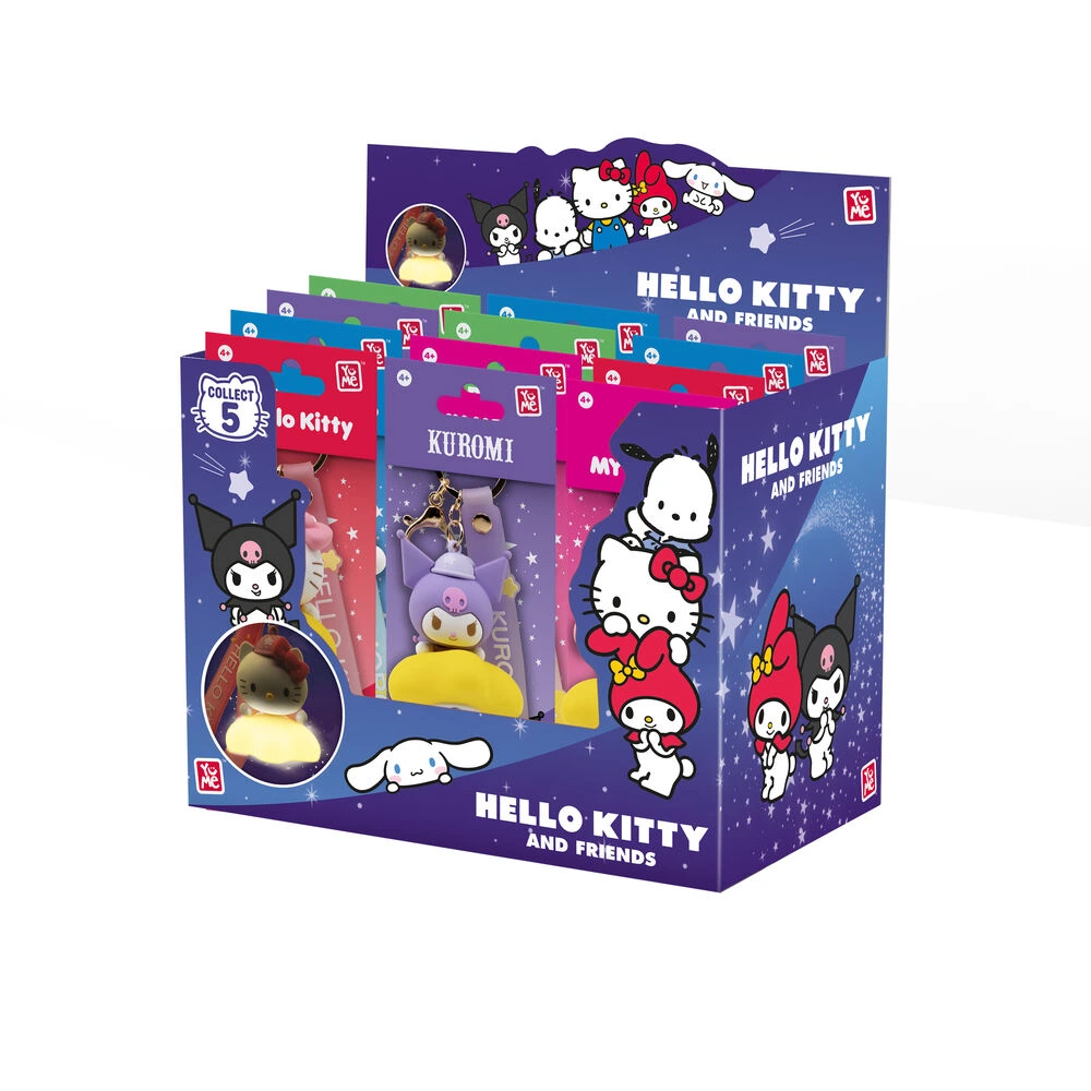 Hello Kitty and Friends YuMe Keychain & Strap Light-Up Star Series per 9
