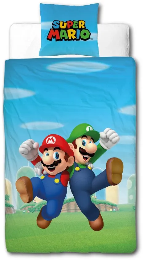 DEKBEDOVERTREK 140x200 + kussensloop 63x63 cm 100% microvezel Mario