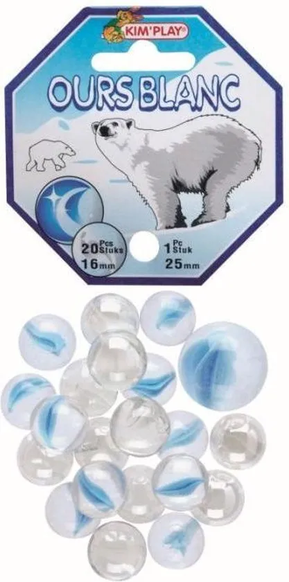Knikkers OURS BLANC