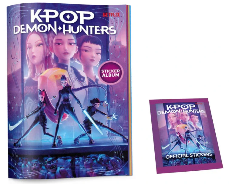 Album pack + 5 zakjes met 5 stickers K-Pop Demon Hunter