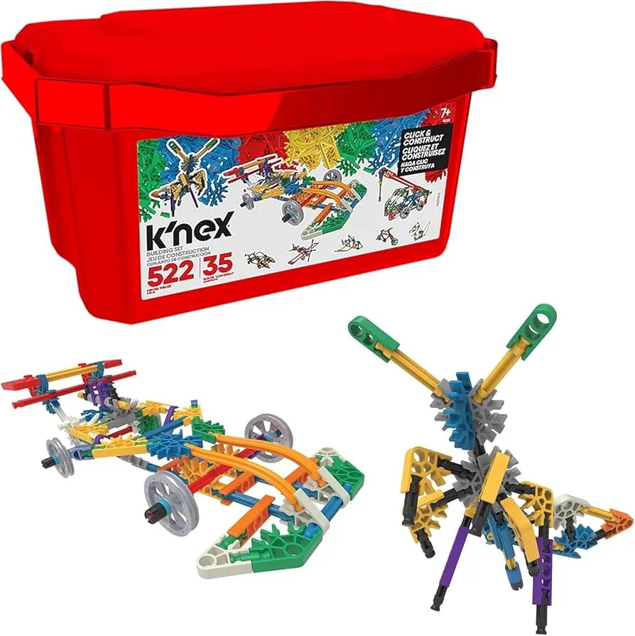 K'NEX 18024/18025 - Kit de Construction « Click and Build » avec 35 Modèles Imaginatifs à Construire
