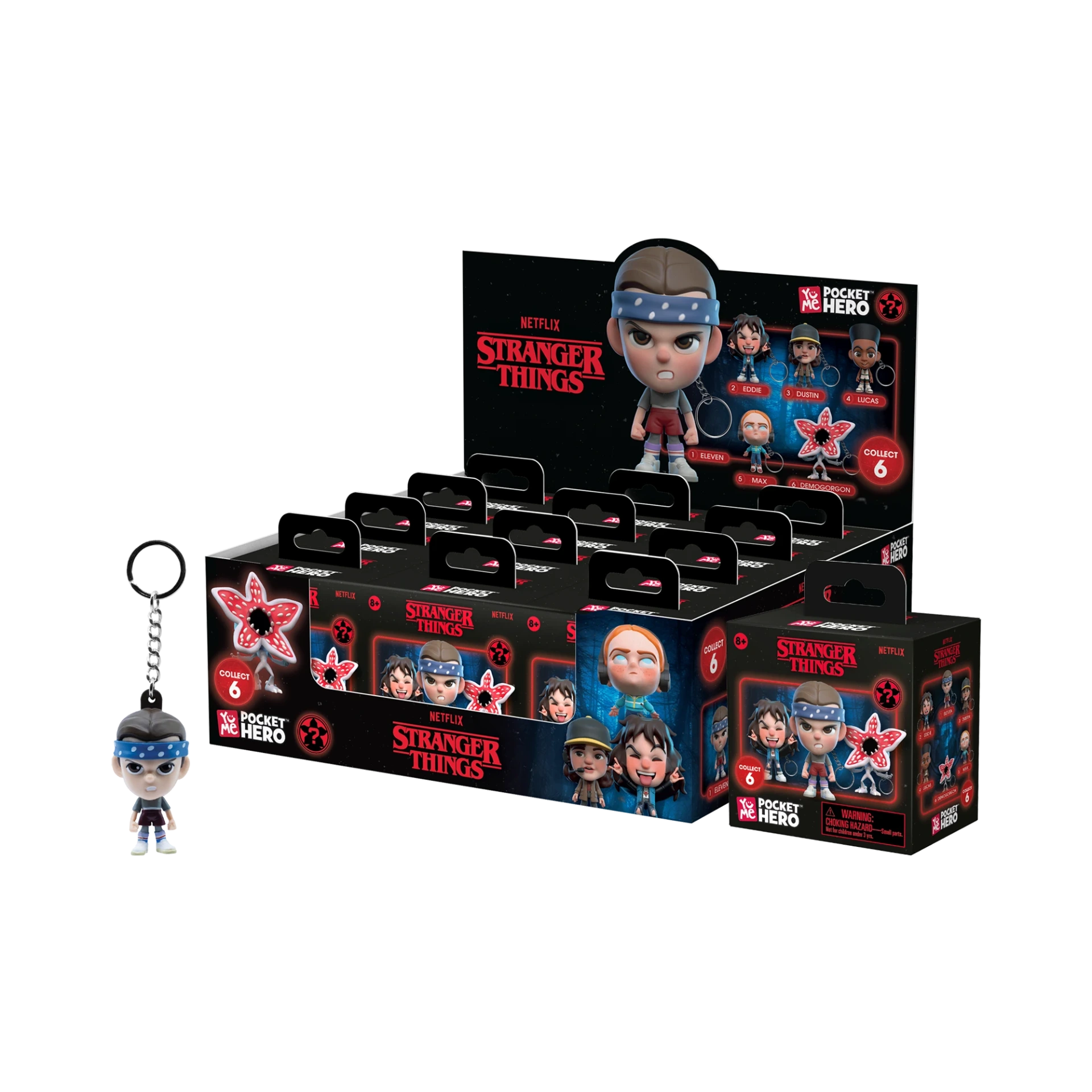 YuMe Stranger Things Pocket Hero Blind Box - PDQ (12 Units)