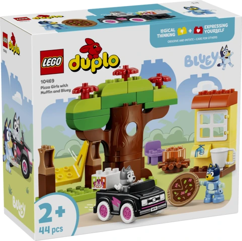 LEGO® DUPLO® Bluey Pizza-Mädchen mit Muffin und Bluey