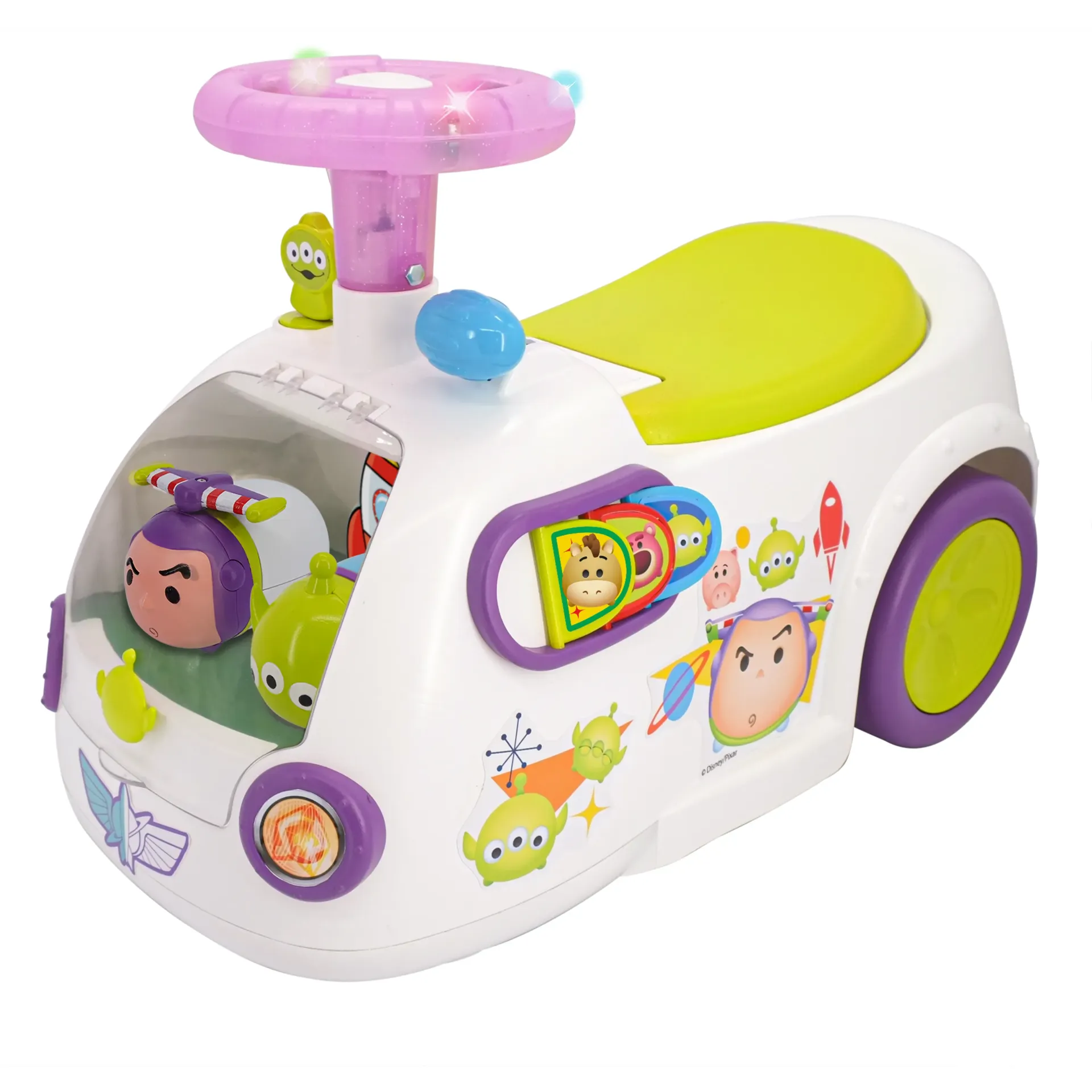 Buzz Zoom Ride-on with Zoom Cars Playset