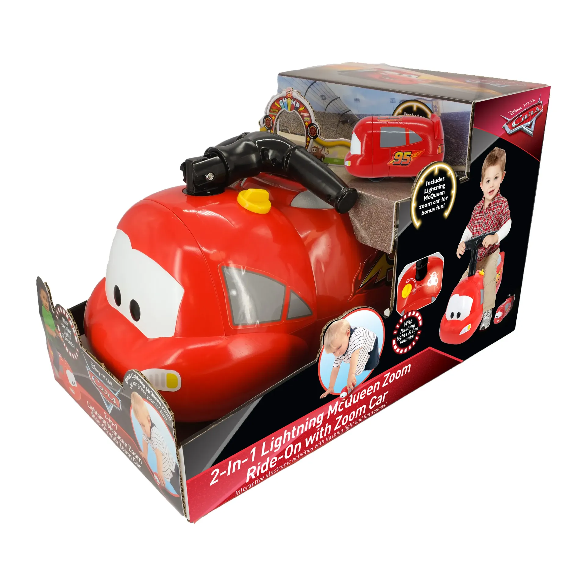 McQueen Zoom Ride -On with Bonus Zoom Car