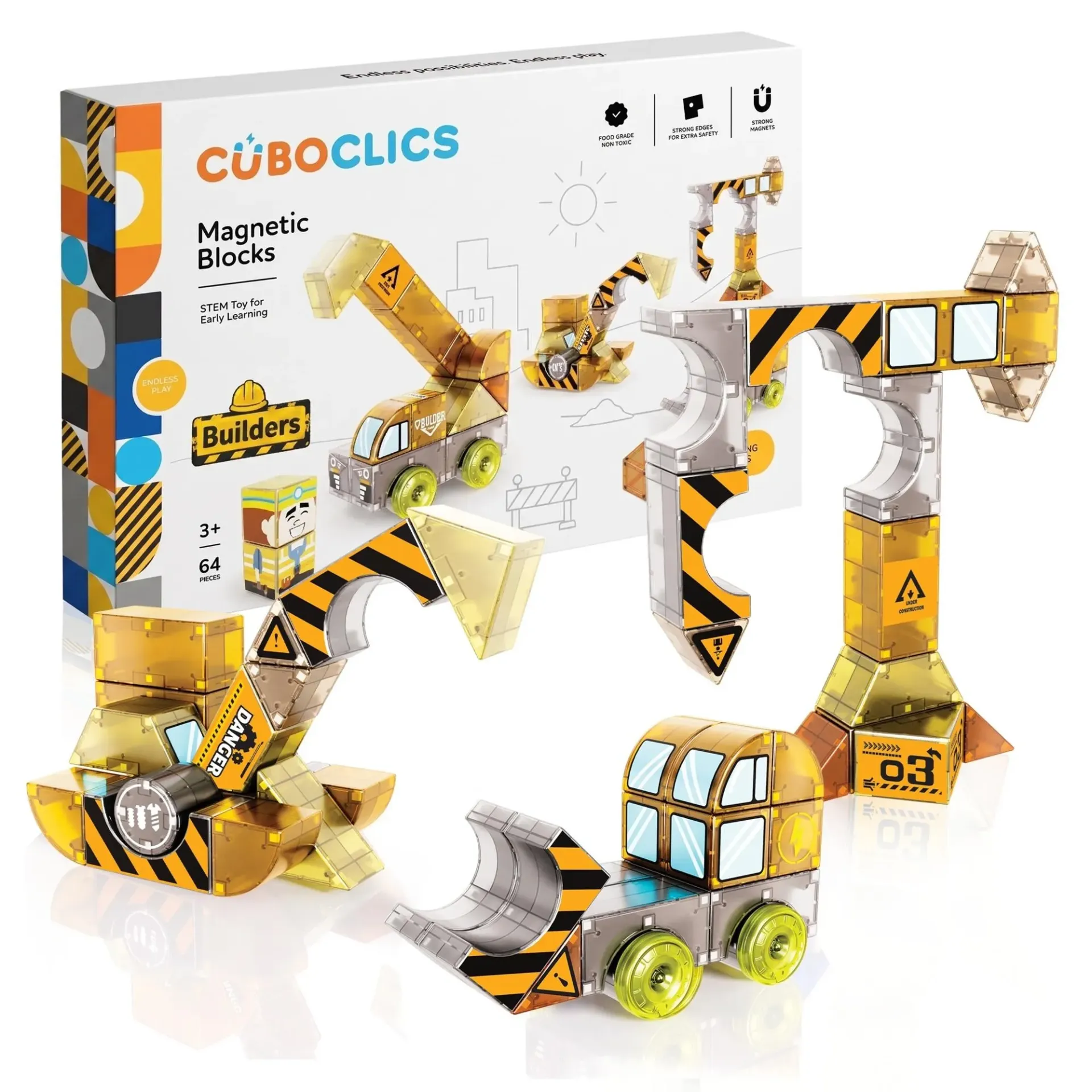 Cubo Clics- Builders set 64pcs