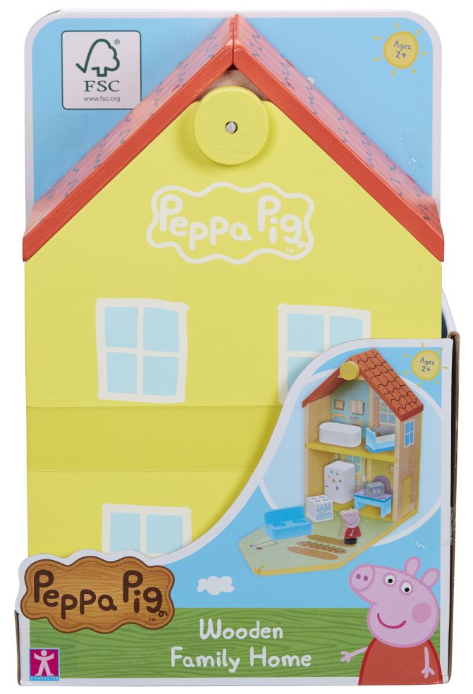 [05137217KID] PEPPA PIG WOODEN FAMILY HOME