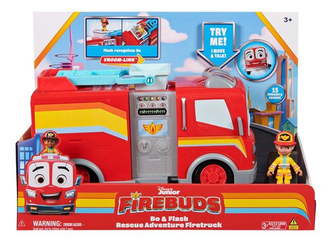 [05368574KID] Firebuds – Interactive Firetruck - Bo & Fl