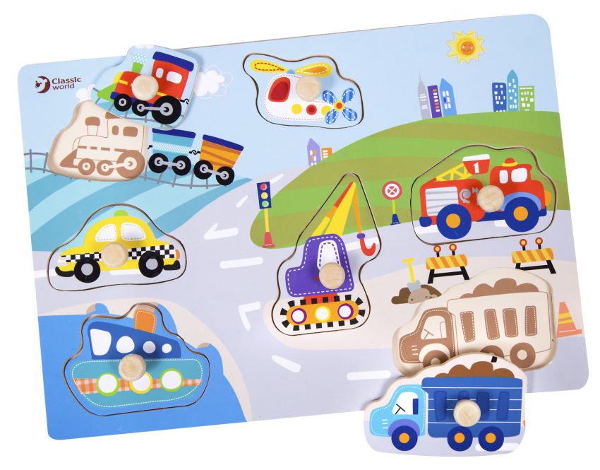 [05403611KID] Verkeers Puzzel 30*21*2 cm