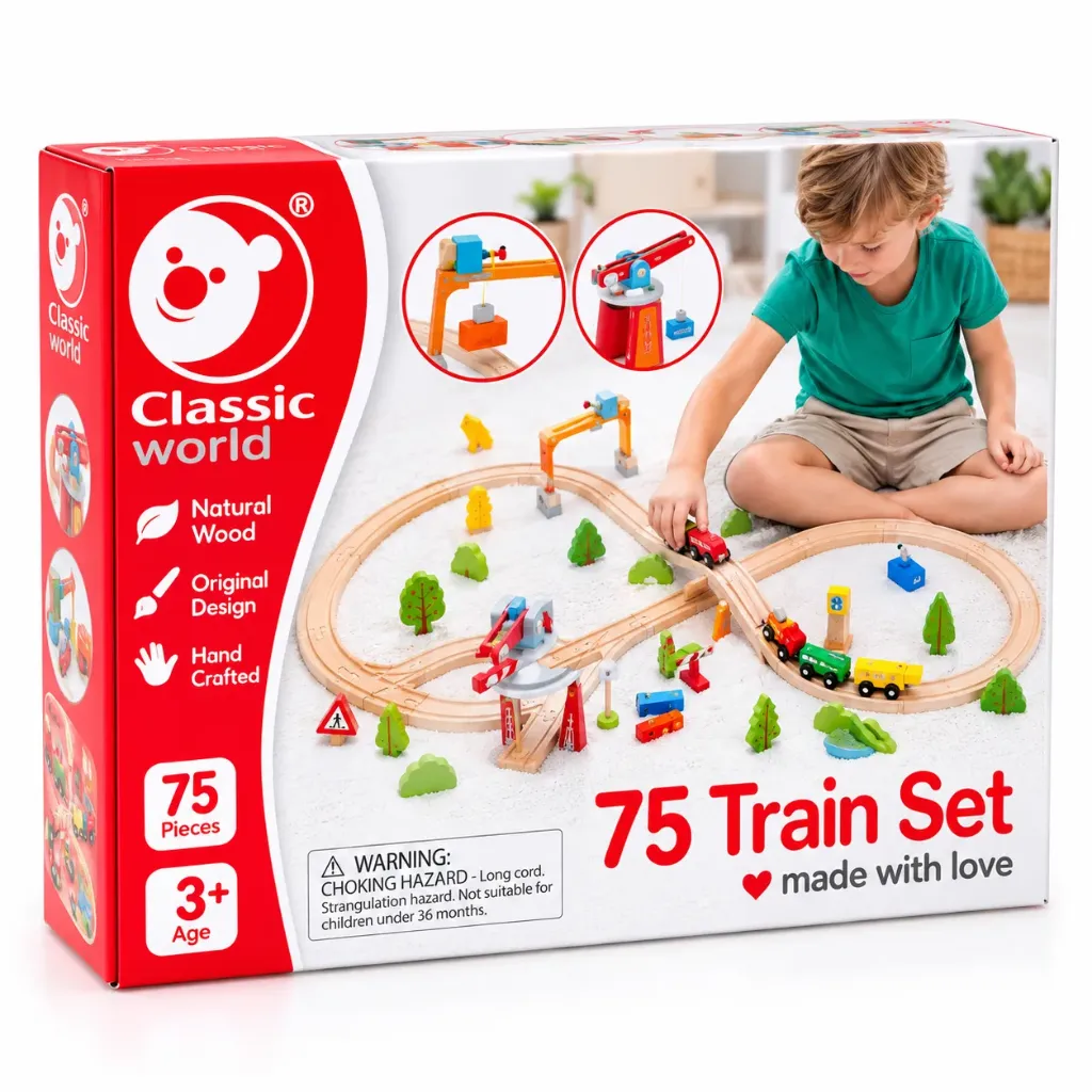 [05404163KID] 75pcs TREIN SET