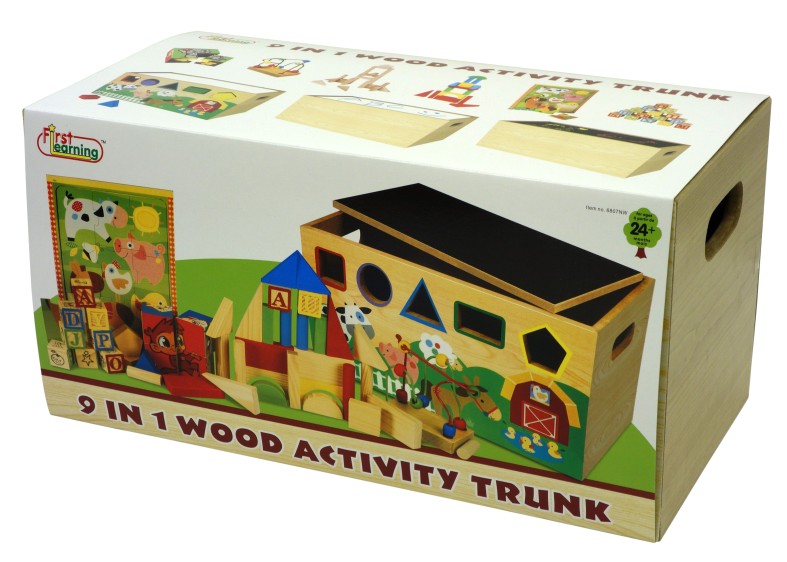 [05416807KID] 9 IN 1 TOY ACTIVITY TRUNK