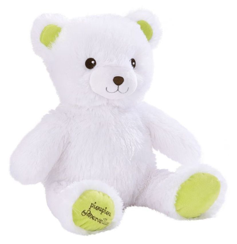 [08716065KID] Gaston White Bear Light Up 40cm