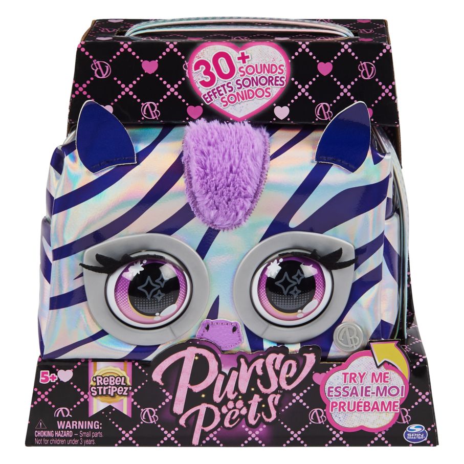 [08766464KID] Porte-monnaie Pets Metallic Magic Rebel Stripez Zebra