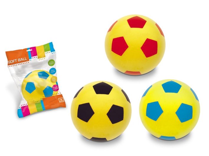 [11407852MON] SOFT FOOT-BALL BIG 14 PCS.IN CARTON