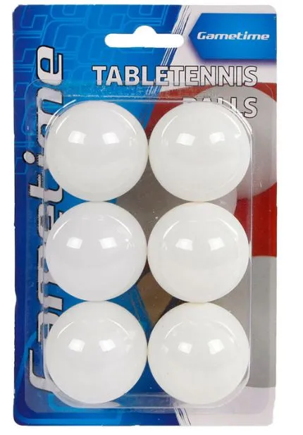 [13700015KID] Ping pong bal per 6 op blister - tafeltennisbal