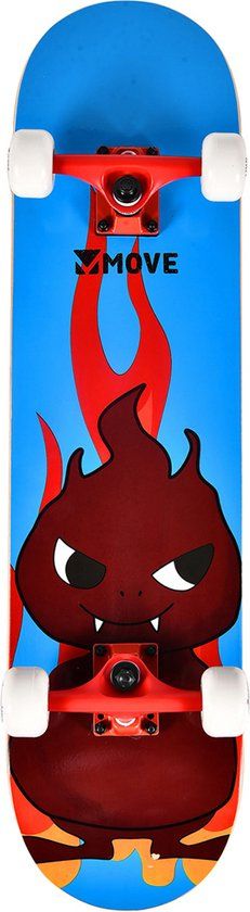 [14222032ARE] Skateboard Fire Blue - 79 cm
