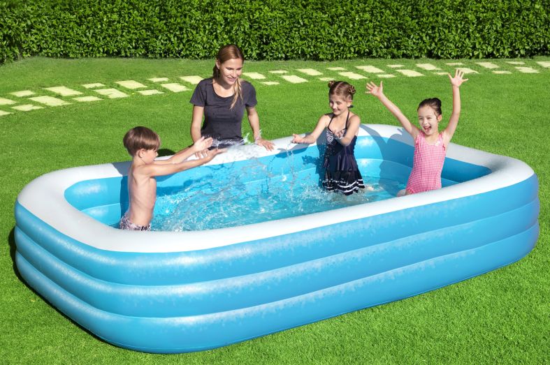 [15154009BES] 305x183x55 Blue Rectangular Family Pool