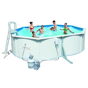 [15356586BES] 5.0m x 3.60m x 1.20m Hydrium Oval Pool + filtre à