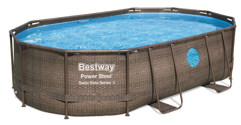 [15356946BES] 4,88 m x 3,05 m x 1,07 m ovales Pool-Set