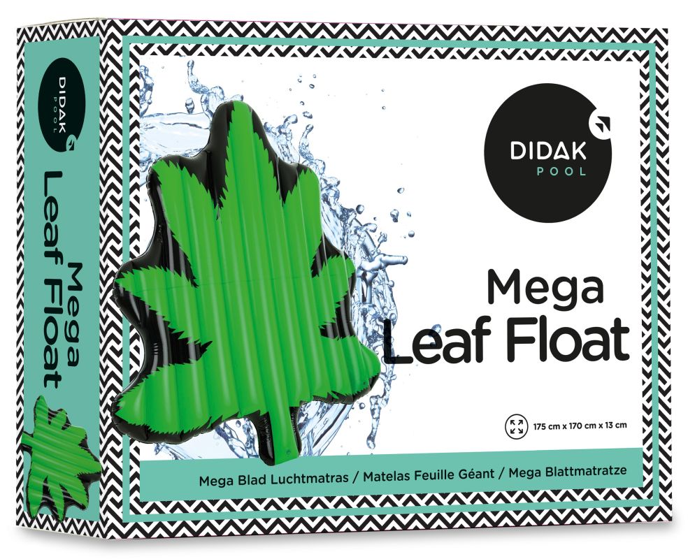 [15510039KID] Mega Leaf Float Didak - 175x170x13cm