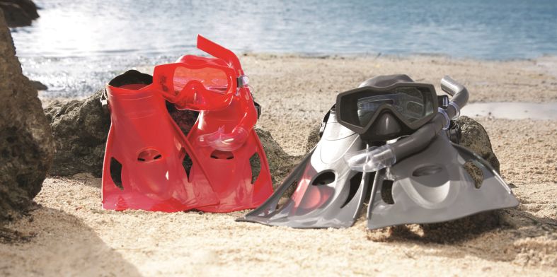 [15625031BES] Essential Meridian Snorkel & Fin Set