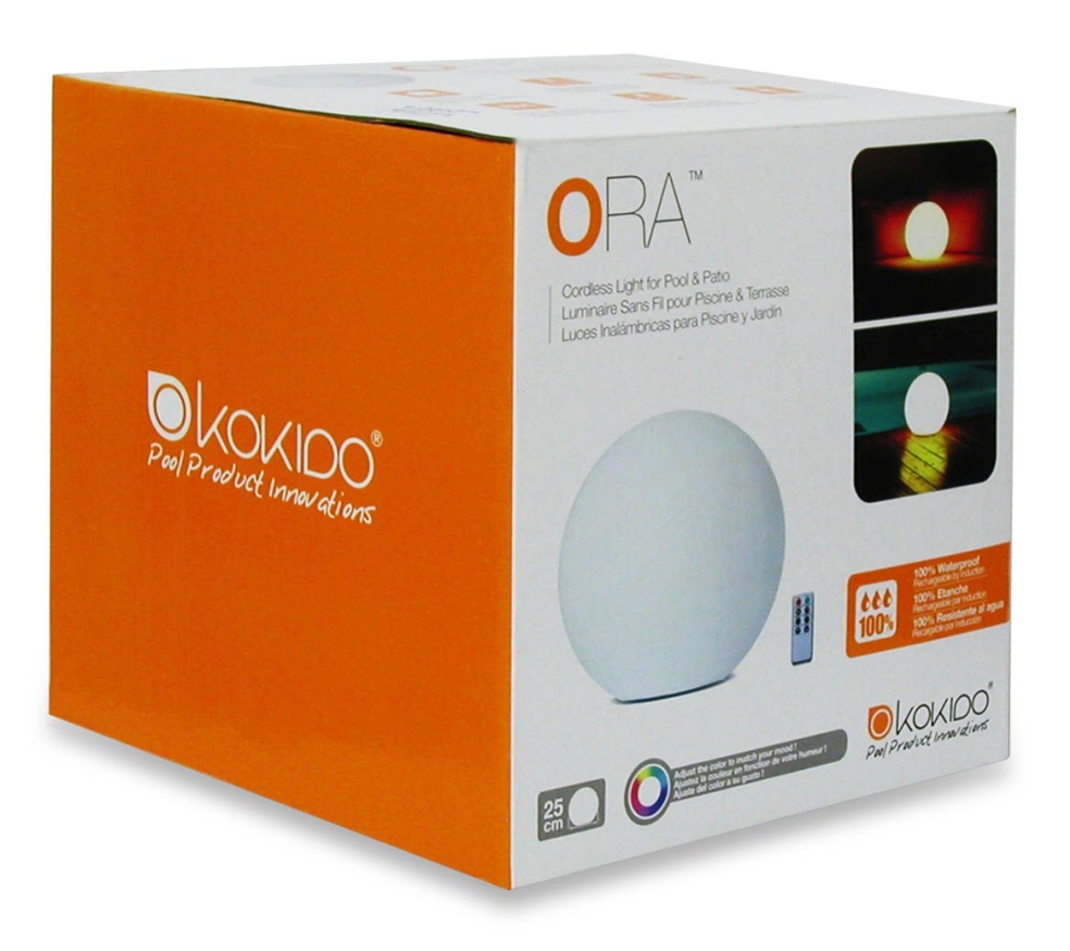 [15900451KID] ORA Pool & Patio Light - 25cm/10" Ball RC