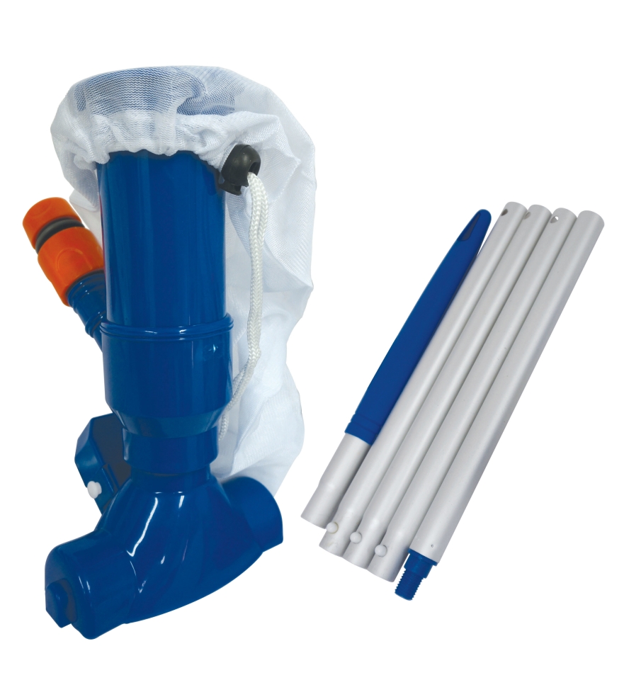[15901169KID] Jet Vac Kit w/ 5 Section Pole of 48"/120cm (Blue)