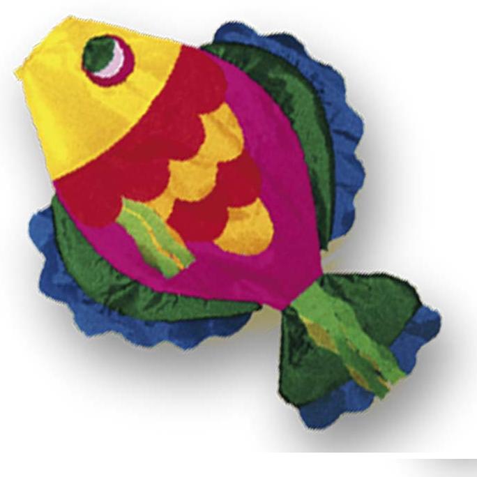 [21851123KID] WINDSOCK 3D TROPICAL FISH 100*35