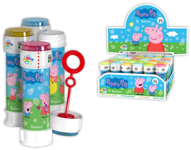 [21997000KID] Peppa Pig  Bellenbl 60ml  4 ass (36/displ)