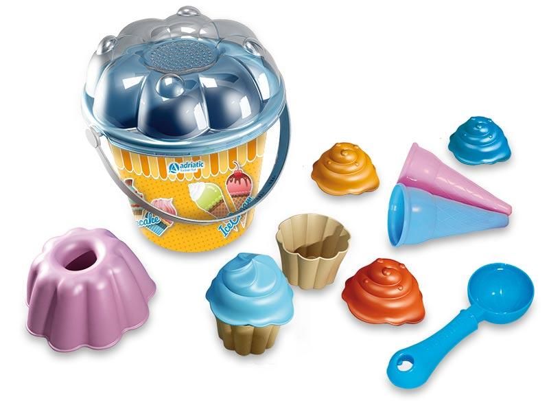 [23400736KID] Emmer 18 + 2 Cake, 1 Vorm, 1 Schop, 2 Ijs