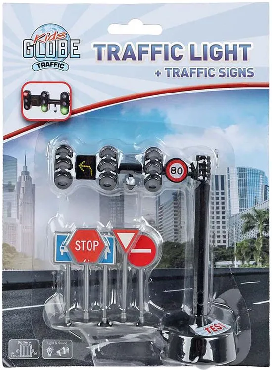 [30370471KID] Feu de signalisation avec 3 lumières de 11,5 cm et