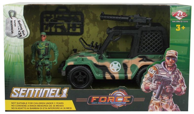 [30507817KID] FORCE MILITARY SPIELSET JEEP