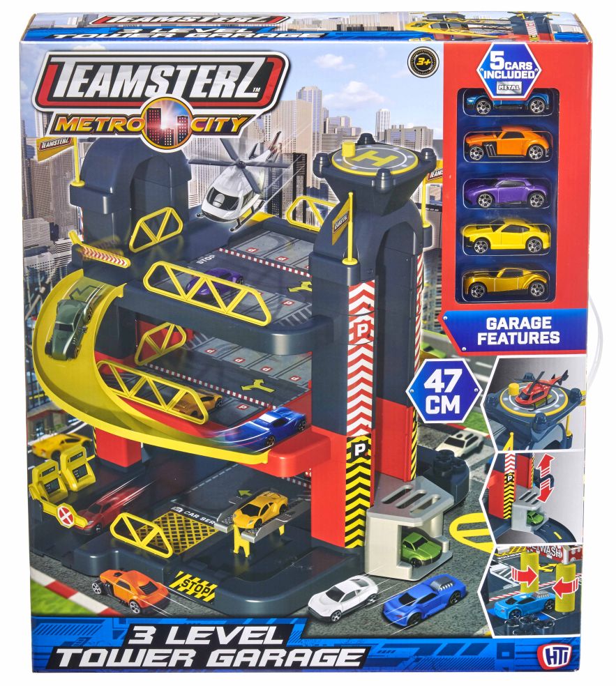 [31116475KID] GARAGE TOUR TZ 3 NIVEAUX + 5 VOITURES