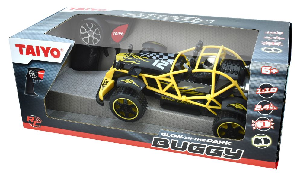 [33718000KID] R/C 1/18 Buggy Glow in the Dark - 3 Asst