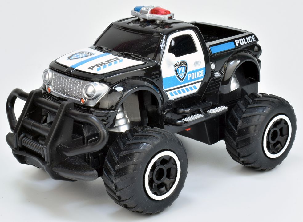 [33740001KID] R/C 1/40 MINI TRUCK 2 ASST. 13X8X8CM police/rally