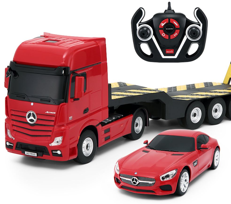 [33774940KID] R/C 1:26 MB ACTROS +1/24 CAR USB CHARGI