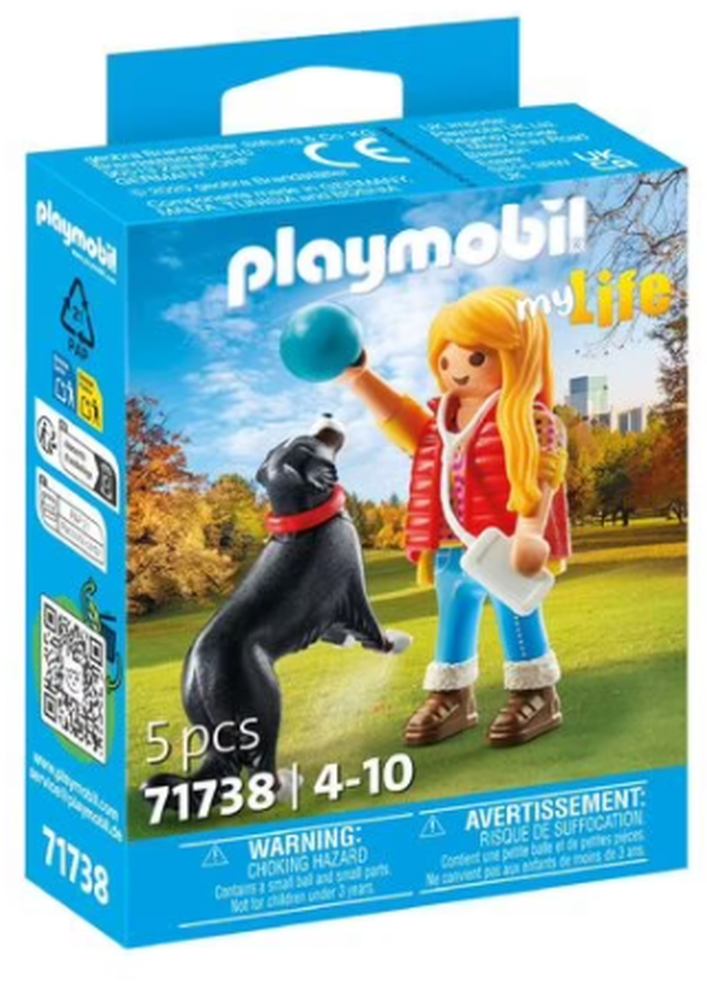 [36071738PLA] Playmobil - Woman with Mountain Dog