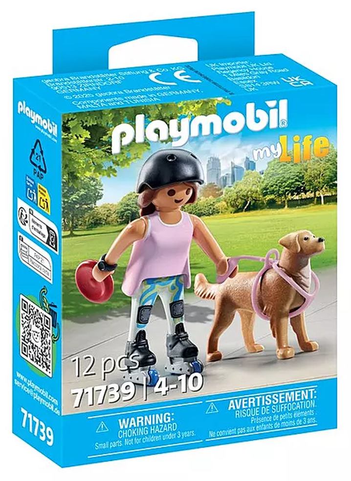 [36071739PLA] Playmobil - Skater with Retriever