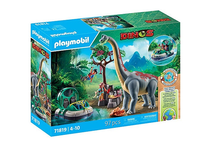 [36071819PLA] Playmobil - Brachiosaurus with Hovercraft