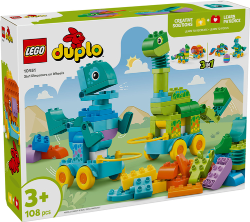 [36110451LEG] 3-in-1 dinosaurussen op wielen
