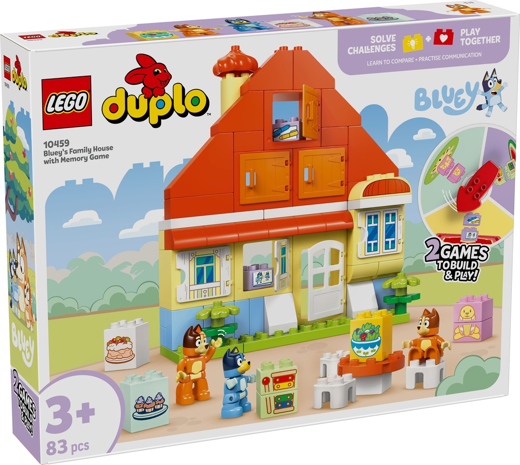 [36110459LEG] Huis van Bluey en haar familie met geheugenspel