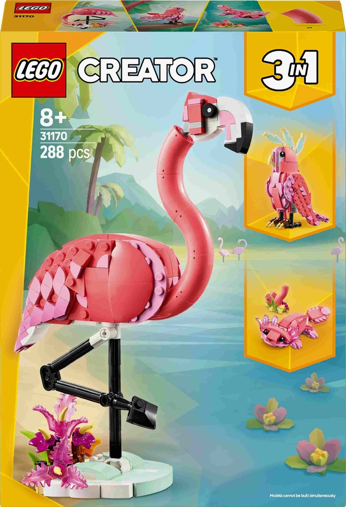 [36231170LEG] Creator 3-1 Wild Animals: Pink Flamingo