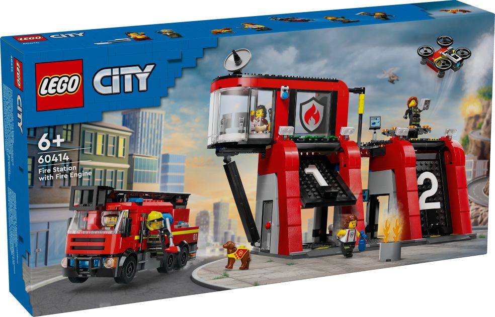 [36260414LEG] City Feuerwehrstation mit Feuerwehrwagen